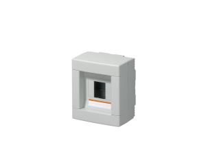 Rozdzielnica modułowa 1x4 natynkowa bez drzwi seria 610 IP40 150x170x100 szara EC61004 /opak. 22/