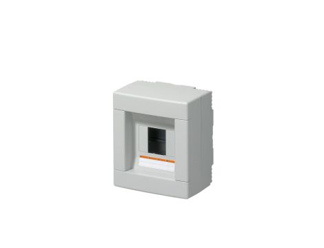 Rozdzielnica modułowa 1x4 natynkowa bez drzwi seria 610 IP40 150x170x100 szara EC61004 /opak. 22/