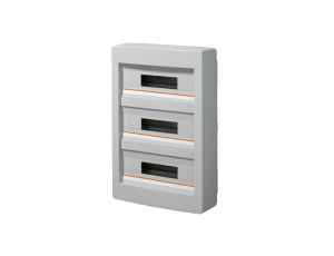 Rozdzielnica modułowa 3x18 natynkowa bez drzwi seria 610 IP40 400x550x130 szara EC61054