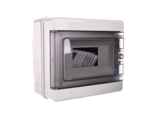 Rozdzielnica modułowa 1x8 natynkowa drzwi transp. seria 620 IP65 200x180x100 szara EC62008