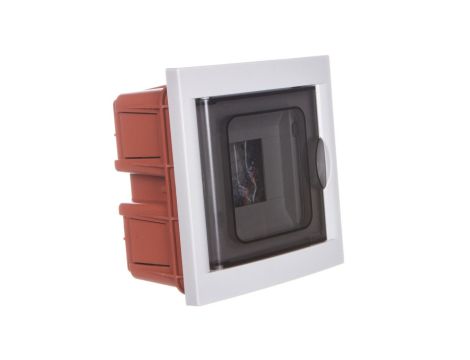 Rozdzielnica modułowa 1x4 podtynkowa drzwi transp. seria 630 IP40 154x160x80 szara EC63004