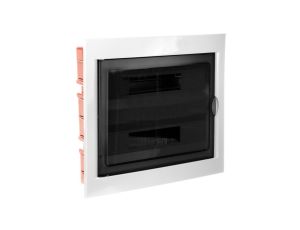 Rozdzielnica modułowa 2x18 podtynkowa drzwi transp. seria 630 IP40 430x410x80 szara EC63036