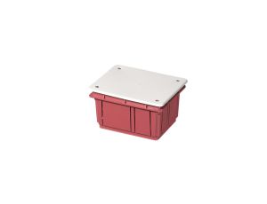 Puszka podtynkowa z pokrywą seria 350 120x100x50 czerwony-biały EC350C3 /opak. 100/