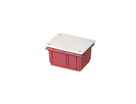 Puszka podtynkowa z pokrywą seria 350 120x100x50 czerwony-biały EC350C3 /opak. 100/