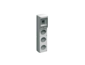 Rozdzielnia budowlana pusta 4 mod.3 gniazda 16/32A szara EC69012