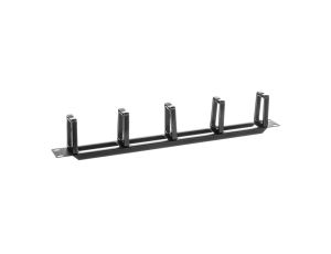 Organizer kabli 19 1U z 5 uchwytami - typ B czarny LENBERG AK-1202-B