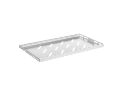 Półka do szaf 19 450/600mm szara LANBERG (1U/500x280mm udźwig do 20kg, montaż 4 punktowy) AK-1001-S