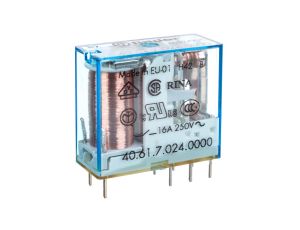 Przekaźnik miniaturowy 1P 16A 24V DC, cewka czuła 40.61.7.024.0000