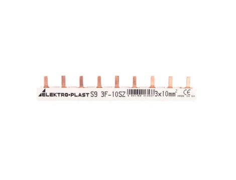 Szyna prądowa typu PIN 3P 10mm2 63A 9 pinów IZS10/3F/9 45.219