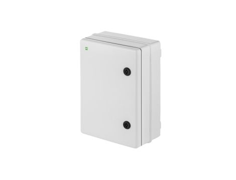 INDUSTRIAL Szafka rozdzielcza hermetyczna SR1 z płytą montażową 252x352x142mm 400V IP65 szara RAL7035 2753-00