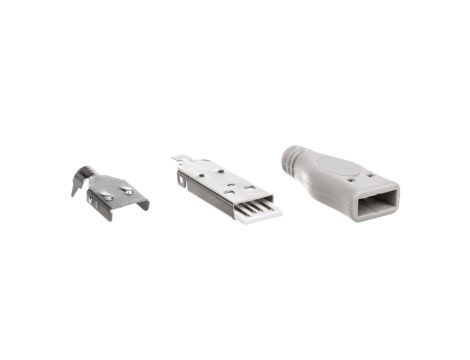 Wtyczka naprawcza USB-A /do zlutowania/ 12025