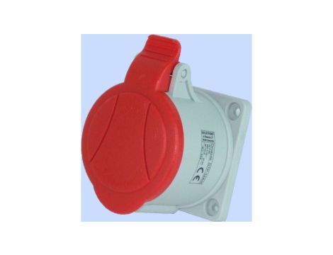 Gniazdo tablicowe proste 32A 4P czerwone IP54 GTP 32/4 921836