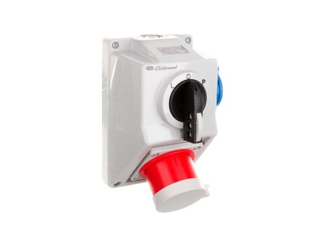 Zestaw instalacyjny z/o C32-48.1N przełącznik L-0-P + wtyk 32A 3P+N+Z/32A 2P+Z IP44 974028
