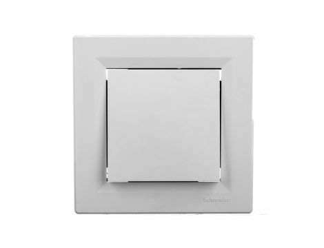 Przycisk Asfora 1-biegunowy, biały z ramką EPH0700121