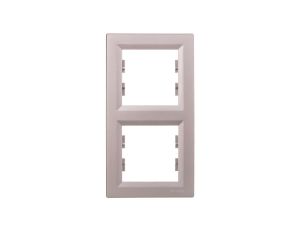 ASFORA Ramka 2-krotna pionowa aluminium EPH5810261