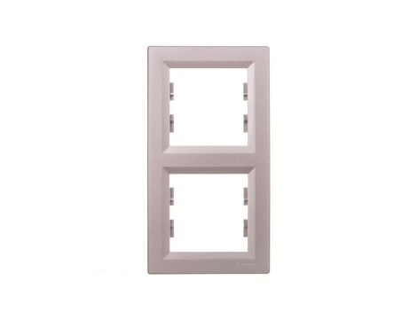 ASFORA Ramka 2-krotna pionowa aluminium EPH5810261