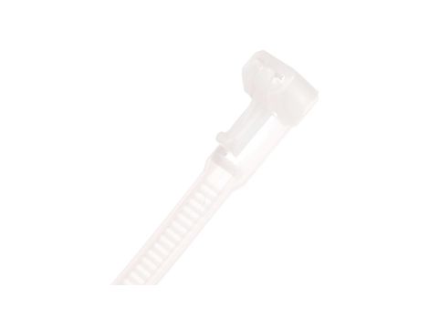 Opaska kablowa otwierana wielokrotnie 350x7,5mm biała BMWB5254E /100szt./