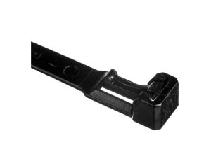 Opaska kablowa otwierana wielokrotnie 250x7,5mm czarna BMWN5352E /100szt./