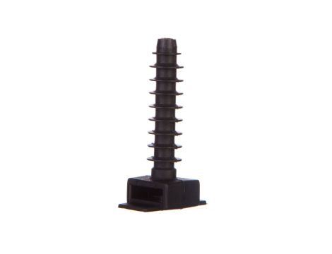 Kołek montażowy płaski czarny do opasek F=6mm BMKN5456AE /100szt./