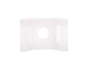 Uchwyt siodełkowy do opasek kablowych biały 9mm 14,6x22,5mm F=11mm BMSB5496E /100szt./
