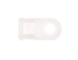 Uchwyt oczkowy biały F=5mm do opasek kablowych max. 4,8mm BMB5460E /100szt./