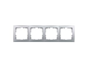 Berker B.Kwadrat Ramka poczwórna aluminium 5310148994