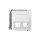 Simon Basic Pokrywa gniazda teleinformatycznego podwójna z polem opisowym biała BMGKS2P.01/11