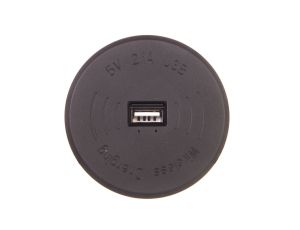 Ładowarka bezprzewodowa do Smartfona z portem USB czarna OR-AE-1367/B
