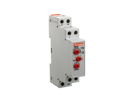 Przekaźnik czasowy wielofunkcyjny 1P, zakres nastaw 0,1s-10dni, 8A 12-240V AC/DC TMM1