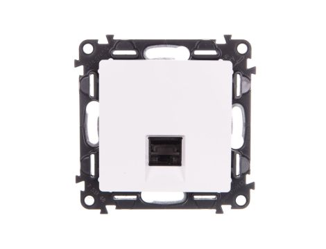 VALENA LIFE Gniazdo komputerowe RJ45 kat.6A STP białe 753148