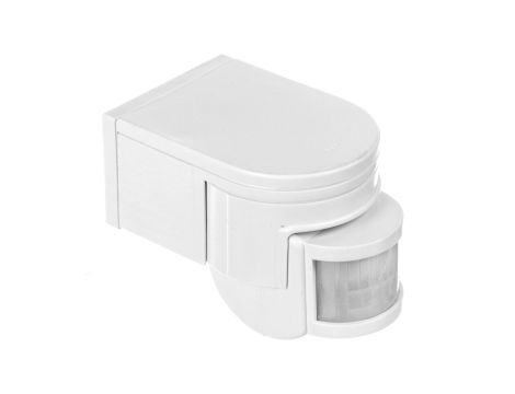 Czujnik ruchu Kanlux SLICK JQ-L-W PIR 1200W IP44 nadbudowywany zasięg do 12m 160st., 20st. 3–2000 lx biały 08390