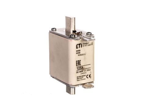 Wkładka bezpiecznikowa NH00 125A 440V DC 004110213