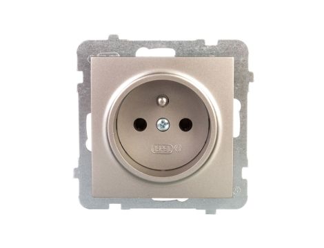 AS Gniazdo pojedyncze z/u satyna light GP-1GZ/m/45