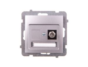 AS Gniazdo antenowe pojedyncze typu F srebro GPA-1GF/m/18