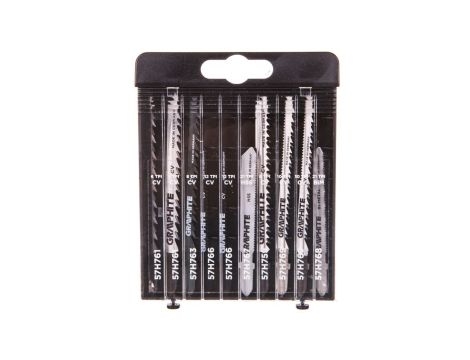 Brzeszczoty do wyrzynarki uchwyt typu T do cięcia drewna metalu tworzyw po linii prostej i po łuku 57H755 /10szt./