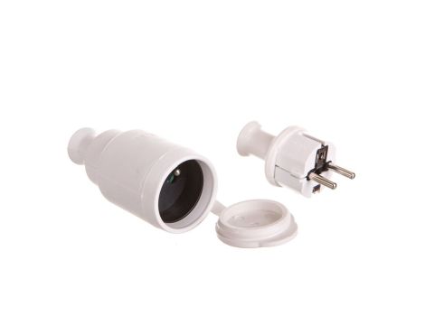 Zestaw przełączeniowy (gniazdo GN-H2+wtyczka WT-40H) IP44 biały ZP-H2