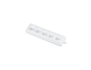 Gniazdo przenośne pięciokrotne 16A 2P 250V białe GN-560