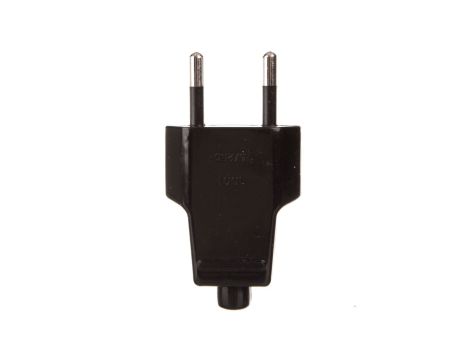 Wtyczka płaska 10A b/u 250V czarna WT-1001 (ZN-11 2,5A)