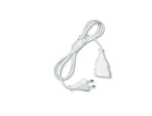 Przedłużacz 1-gniazdo b/u Euro 2,5A 1,5m /OMYp 2x0,75/ biały PS-11