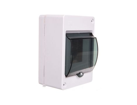 Rozdzielnica modułowa 1x4 natynkowa IP30 MINI S-4 z pokrywą dymną (N+PE) 2304-11