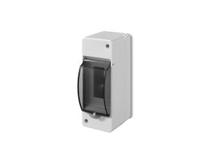 Rozdzielnica modułowa 1x2 natynkowa IP30 MINI S-2 z pokrywą dymną 2302-01