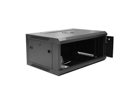 Szafa krosowa wisząca niedzielona 19 cali DIGITUS 4U 600x279x450mm czarna DN-W19 04U/450/B