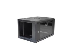 Szafa krosowa wisząca niedzielona 19 cali DIGITUS 6U 600x368x450mm czarna DN-W19 06U/450/B