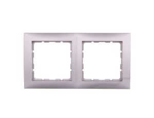 Berker B.Kwadrat Ramka podwójna aluminium 5310128994