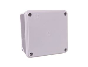 Puszka natynkowa gładka z pokrywą seria 410 IP56 100x100x50 szara EC410C4