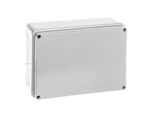 Puszka natynkowa samogasnąca gładka z pokrywą 960 stopni C seria 410A IP56 190x140x70 szara EC410C6A