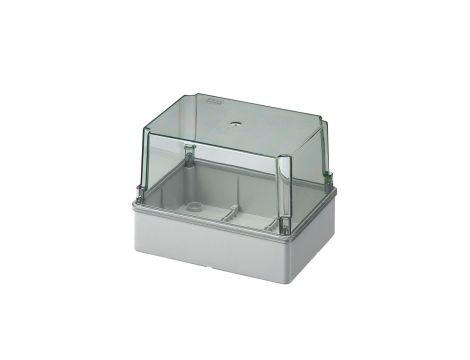 Puszka natynkowa wysoka z przeźroczystą pokrywą seria 440 IP56 190x140x140 szara EC440C6 /opak. 16/
