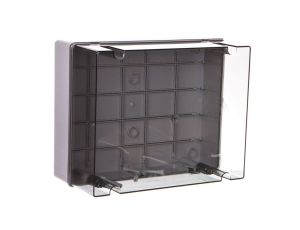 Puszka natynkowa wysoka z przeźroczystą pokrywą seria 440 IP56 380x300x180 szara EC440C9