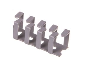 Korytko grzebieniowe elestyczne mocowane śrubami 20x20x500 szare /0.5m/ EC23403