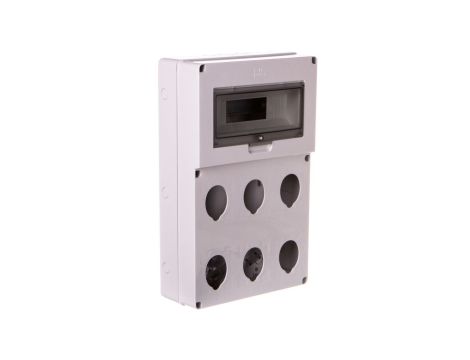 Rozdzielnia budowlana pusta 12 mod.6 gniazd 16/32A szara EC69015